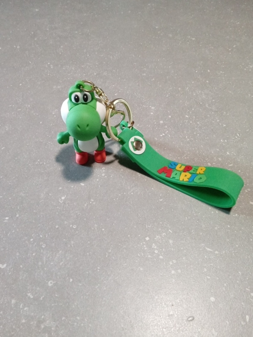 Nintendo Super Mario Green Yoshi Keychain with Red Boots